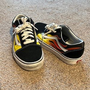 Used vans. Flame design